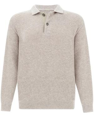 Paul & Shark Piuma Wool Polo Shirt - White