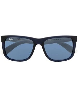 Ray-Ban Eckige 'Justin' Sonnenbrille - Blau