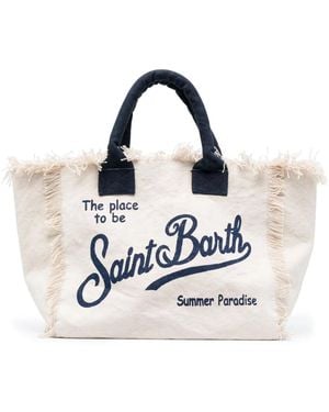 MC2 Saint Barth Vanity Canvas Beach Bag - White