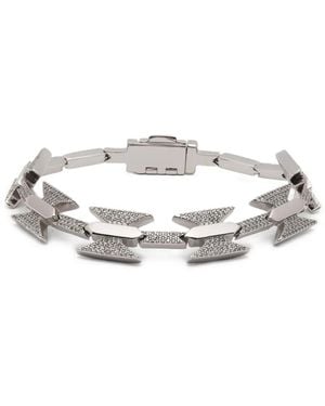 DARKAI Razor Crystal-Embellished Wire Bracelet - White