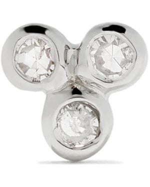 Maria Black 14Kt Triad Diamond Stud - White