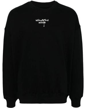 Musium Div. Sweatshirt mit grafischem Print - Schwarz