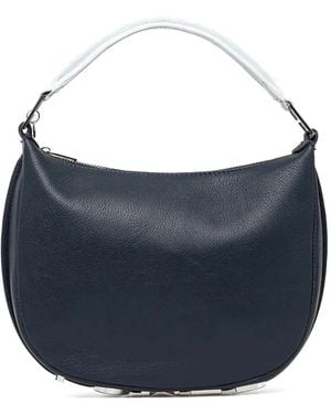 Silvian Heach Spaccanapoli Grained-Leather Tote Bag - Blue