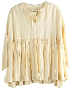 Casey Casey Tie-Neck Blouse - Metallic