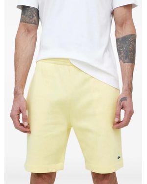 Lacoste Logo-Patch Shorts - Yellow