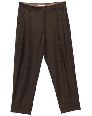 Briglia 1949 Pleated Tapered Trousers - Grey
