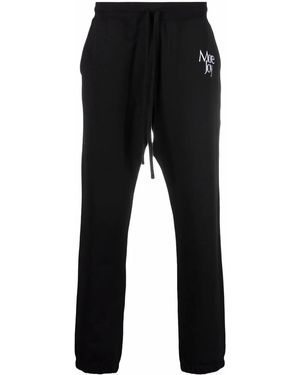 More Joy Logo-Embroidered Track Trousers - Black