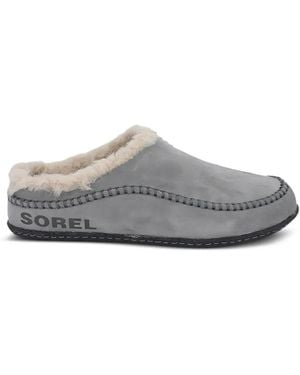 Sorel Stitched Shearling Slippers - Grey