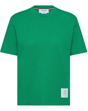 Thom Browne T-Shirt mit Streifen - Grün