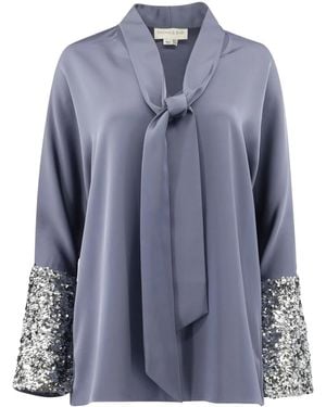Sachin & Babi Reid Sequin-Embellished Top - Blue