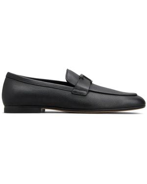 Tod's T Timeless Leather Loafers - Black