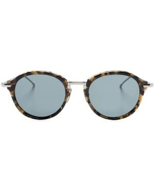 Thom Browne Tortoiseshell Round-Frame Sunglasses - Brown