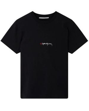 Stella McCartney T-Shirt Love En Coton - Noir