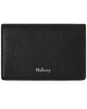 Mulberry Continental Grained Leather Card Holder - Black