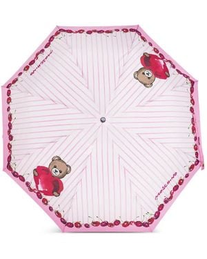 Moschino Regenschirm mit Teddy - Pink