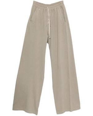 Rick Owens Drawstring Wide-Leg Track Trousers - Natural