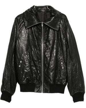 Rick Owens Dracuflight Leather Jacket - Black