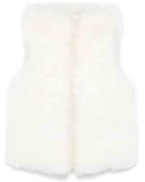 Yves Salomon Reversible Gilet - White