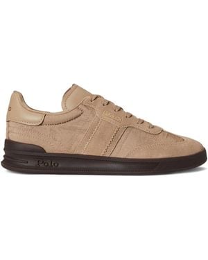 Polo Ralph Lauren Heritage Aera Suede Trainers - Brown