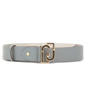 Liu Jo Ceinture À Boucle Logo - White