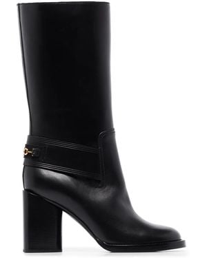 Ferragamo Gancio Boots - Black