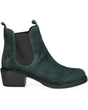 Fly London Bottines Chelsea À Bout Rond - Green