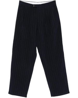 LC23 Bundfaltenhose Mit Nadelstreifen - Blau