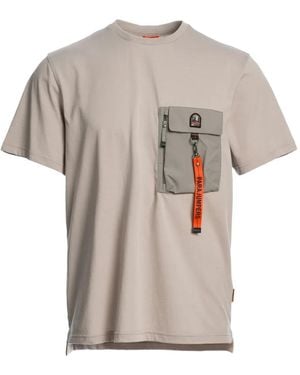 Parajumpers T-Shirt Con Taschino - Grigio