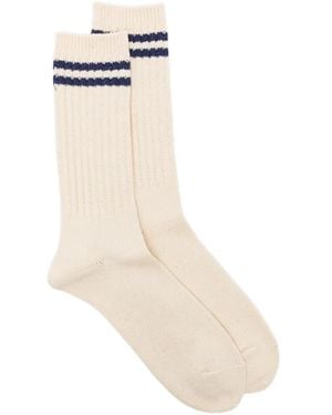 Anonymous Ism Striped Socks - White