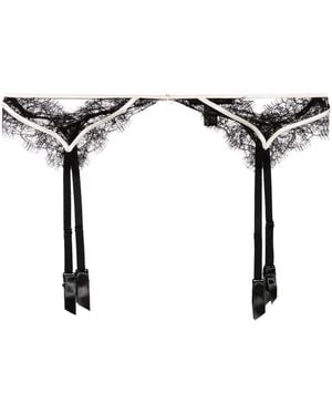 Kiki de Montparnasse Lace ガーターベルト - ブラック