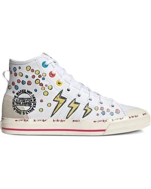 adidas Nizza Rf "Kasing Lung X Mickey Mouse" High Top Sneakers - White