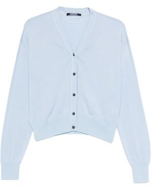 Jacquemus Cardigan Boutonné À Col V - Blue