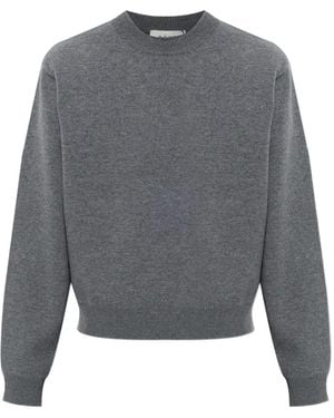 Rohe Pullover Mit Schulterpolstern - Grau