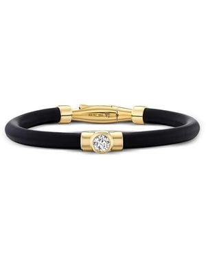 UNIFORM OBJECT Bracelet Carbon Serti De Diamants - White