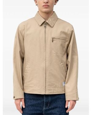 HUGO Zipped Shirt Jacket - Natural