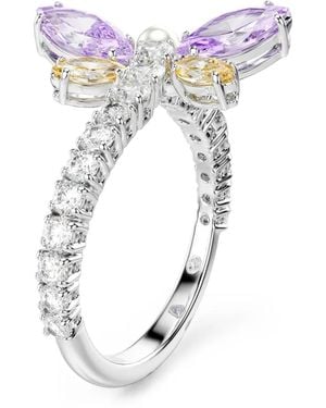 Swarovski X Ariana Grande Dragonfly-Motif Crystal-Embellished Ring - Blue