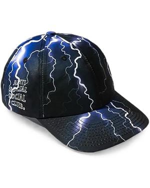 ANTI SOCIAL SOCIAL CLUB Hydroplane Lightning-Print Baseball Cap - Blue