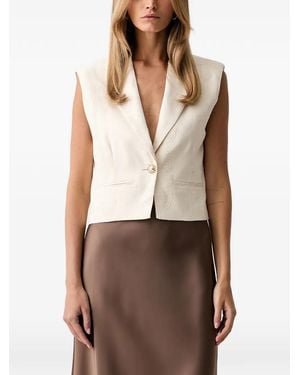 Morgan Jacke Mit Stickerei - Natur