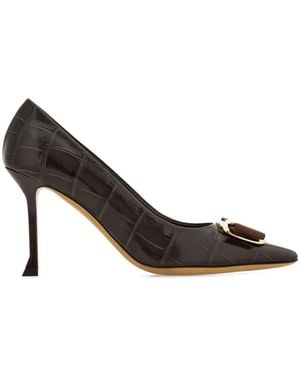 Ferragamo 85Mm New Vara Pumps - Brown