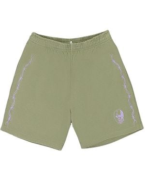Warren Lotas Barbed Wire Hockey Mask Shorts - Green