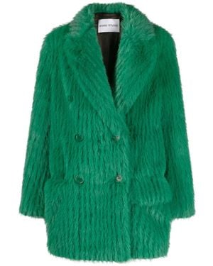 Stand Studio Zenni Faux-Fur Jacket - Green
