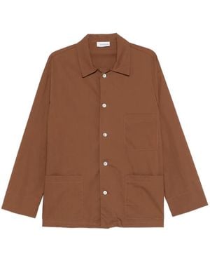 Imperial Patch-Pocket Shirt Jacket - Brown