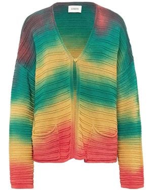 Laneus Front-Pocket Cardigan - Green