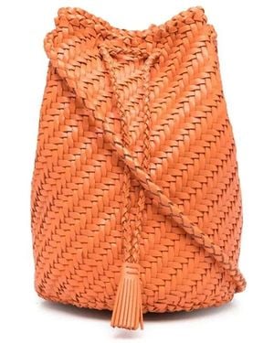 Dragon Diffusion Bolso Bombonera Con Diseño Entretejido - Naranja