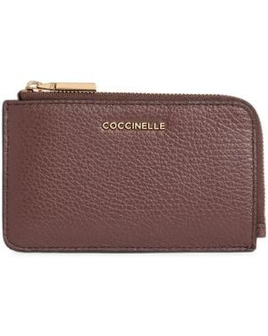 Coccinelle Metallic Card Holder - Purple