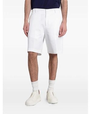 Grayed Ridge Shorts Mit Bügelfalten - Weiß