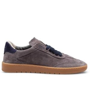 PIUMESTUDIO Baskets En Daim À Empiècements - Brown