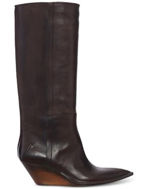 CAPASA MILANO Kniehohe Camperos Stiefel - Schwarz