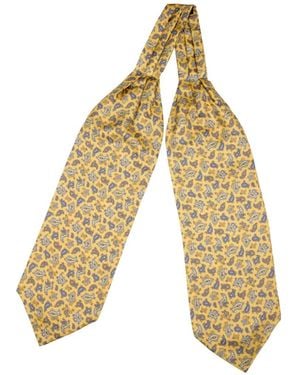 Elizabetta Sondrio Paisley-Print Silk Cravat - Natural