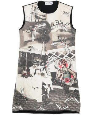The Artistylist Graphic-Print A-Line Mini Dress - Grey